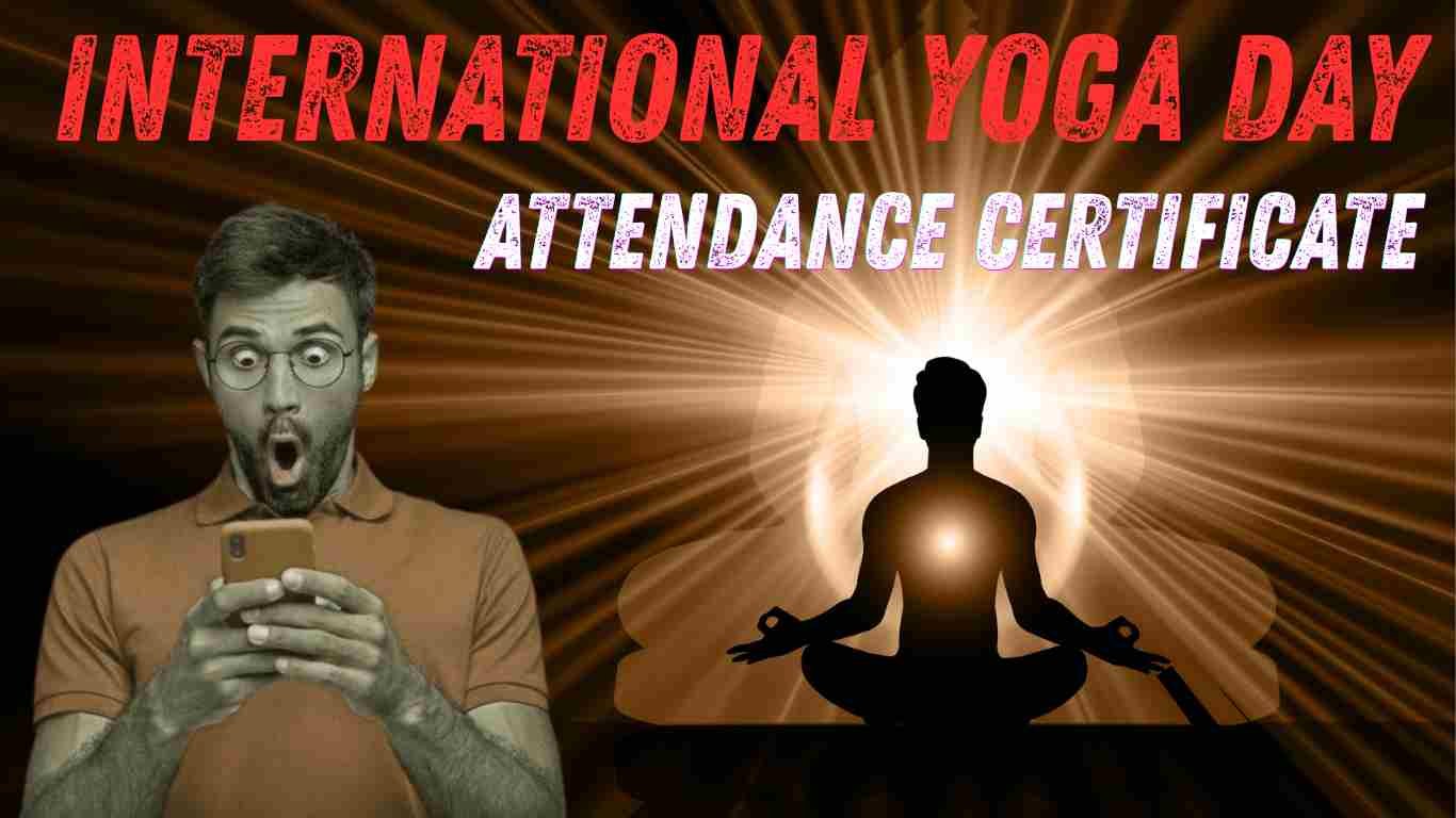 International Yoga Day Attendance Certificate