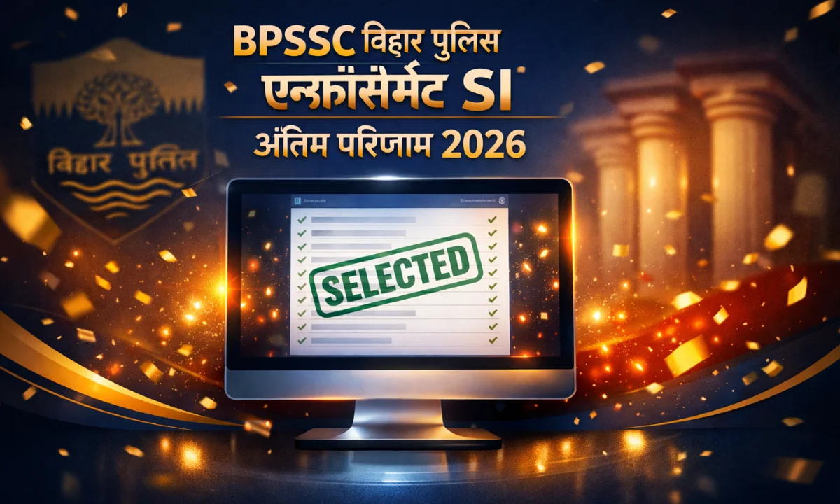 BPSSC Bihar Police Enforcement SI Final Result