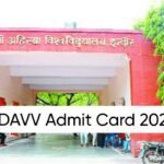 Davv admit card 2025