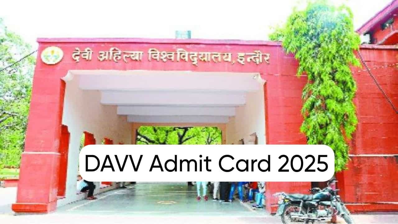 Davv admit card 2025