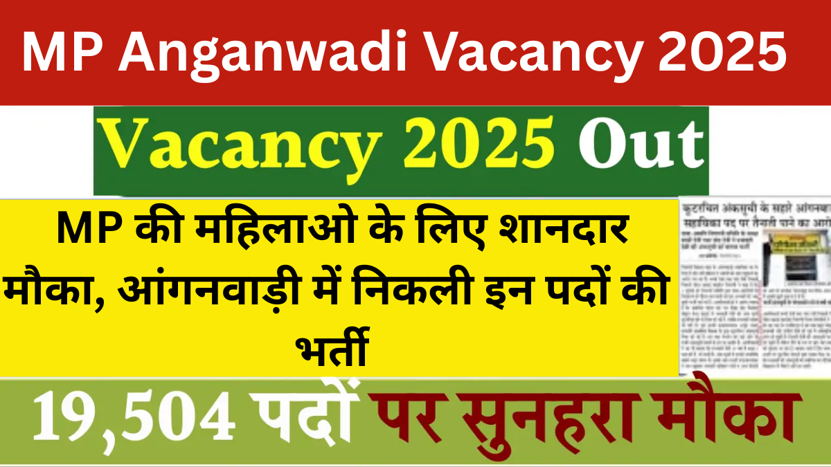 MP Anganwadi Vacancy 2025