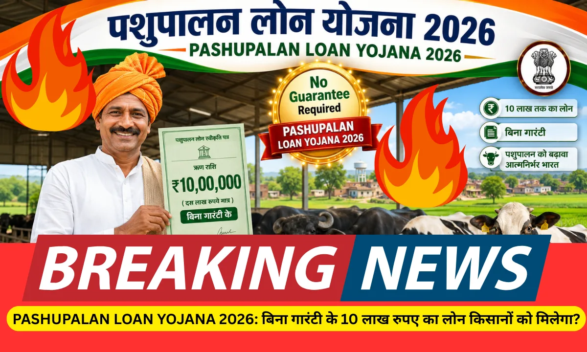 Pashupalan loan yojana 2026 Pashupalan loan