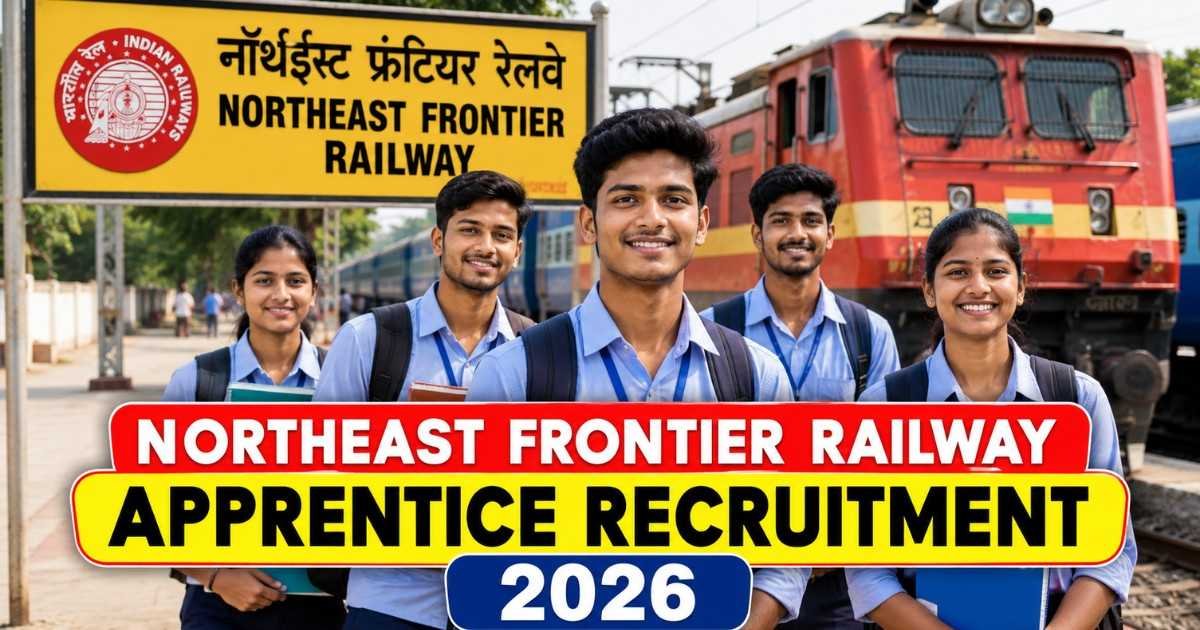 Northeast Frontier Railway Apprentice Recruitment 2026: 6777 Vacancies for 10th Pass 1 Railway Apprentice Railway Apprentice